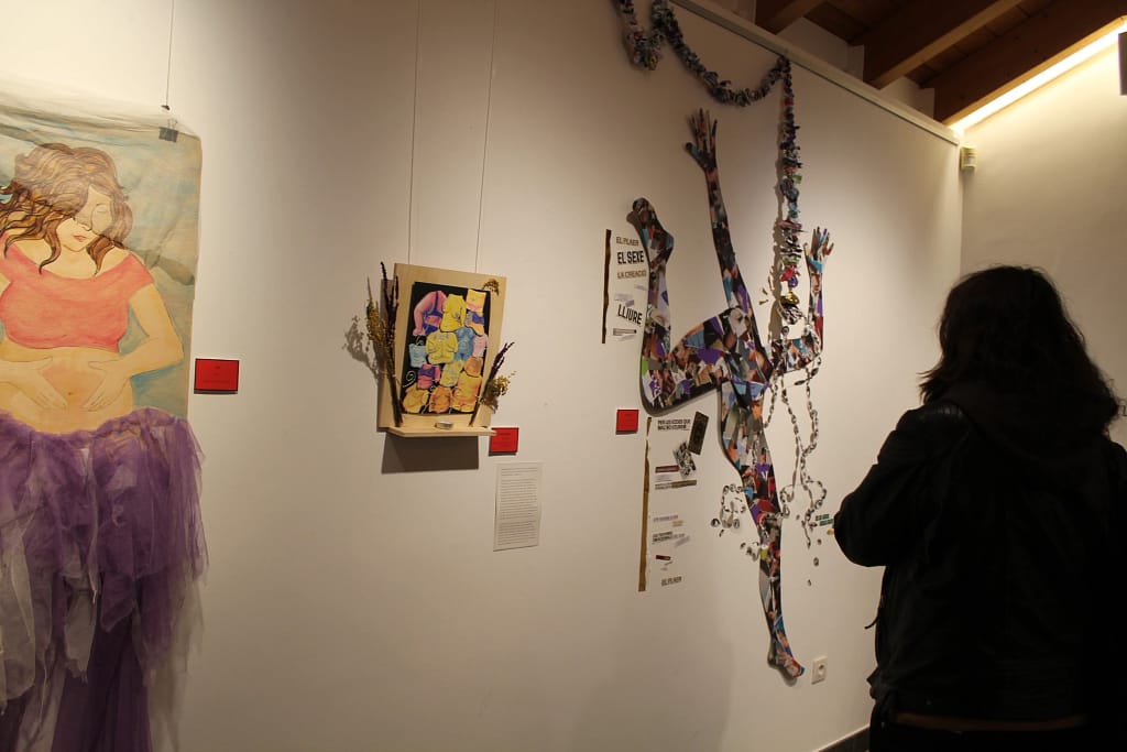 image of some of the works that make up the exhibition