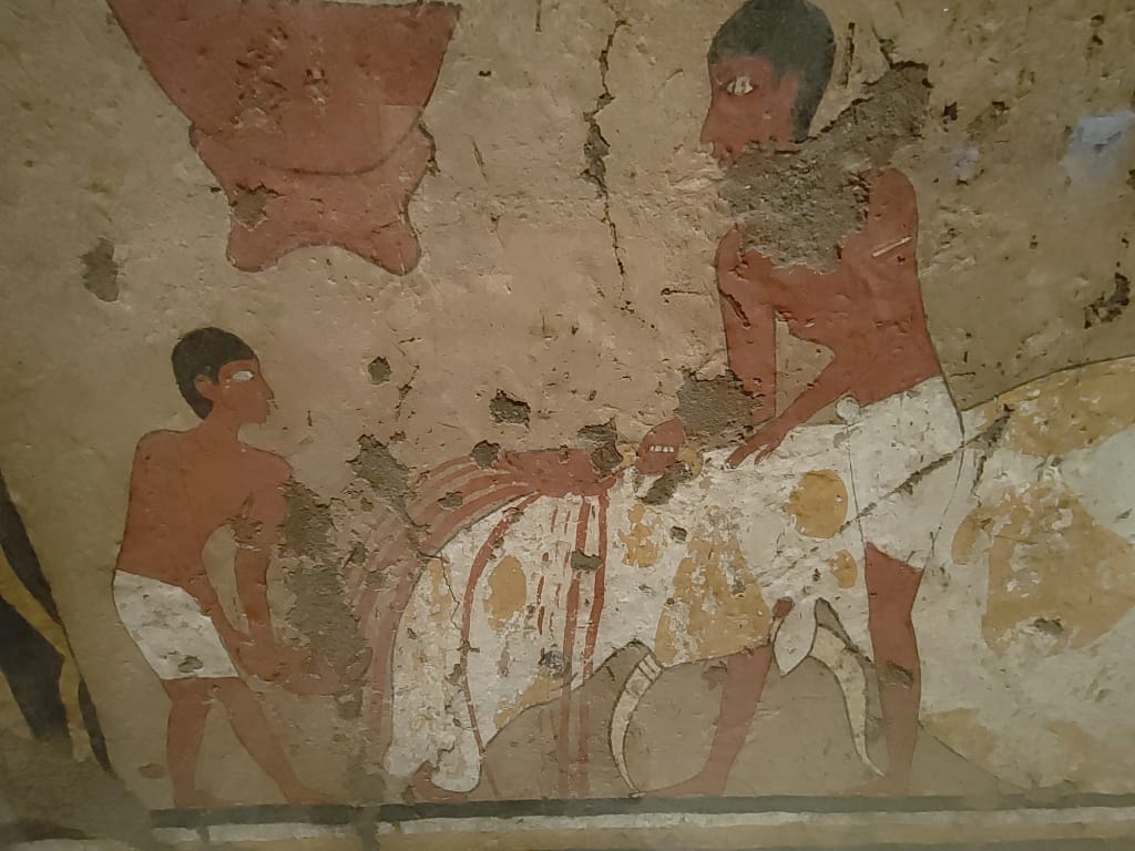 Image of pyramid painting.