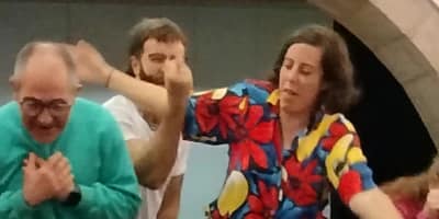 Alumnes del taller d'impro i comèdia