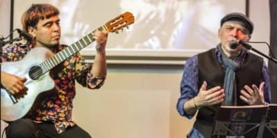 Imatge de l'Ariel Prat i el Nico Perez, membres del cuatro esquinas de Tango.