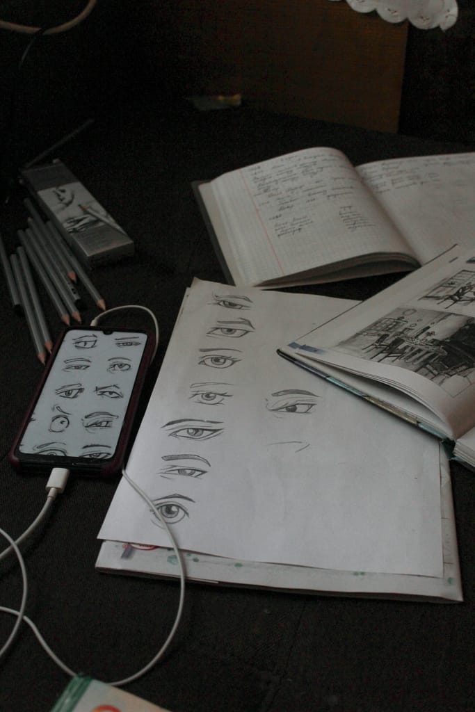 image where different drawing ideas are embodied.